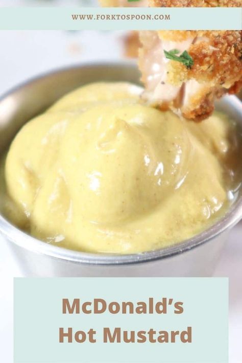 McDonald’s Hot Mustard - Fork To Spoon Mcdonalds Hot Mustard, Hot Mustard, Big Family Dinner, Spicy Mustard, Parmesan Crusted Chicken, Favorite Recipes Dinner, Air Fryer Dinner Recipes, Air Fryer Healthy, Air Fryers