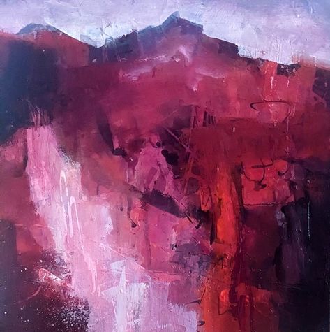 Through Rose Tinted Glasses by Barbara Behrmann, Acrylic, 12 x 12 x .75 Rose Tinted Glasses, Romanticism Art, Art Alevel, Tinted Glasses, Romantic Art, Abstract Landscape, Original Paintings, Paintings, Art