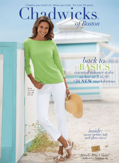 How to Get a Free Chadwicks Catalog or View Their Free Online Catalog Ladies Clothing Catalogs, Free Mail Order Catalogs, Over 50 Fashion, 50th Clothes, Gift Catalog, Free Catalogs, Classic Clothing, Spring Fashion Casual, Classical Style