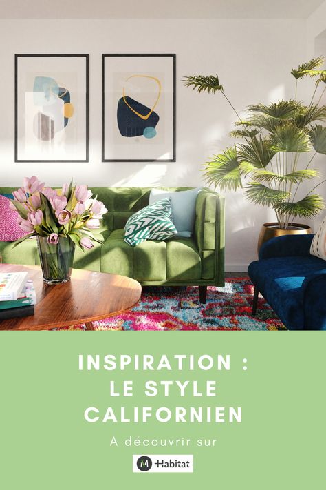 Envie d’un intérieur original et ensoleillé ? Adoptez alors le style californien qui se caractérise par ses vastes espaces, ses couleurs claires et son mobilier épuré avec un zeste de rétro. Voici concrètement quelques astuces et conseils pour adopter le style californien chez vous. Style Californien, Deco Boheme, Entryway Bench, Habitat, Entryway, Bench, Furniture, Home Decor, Home Décor