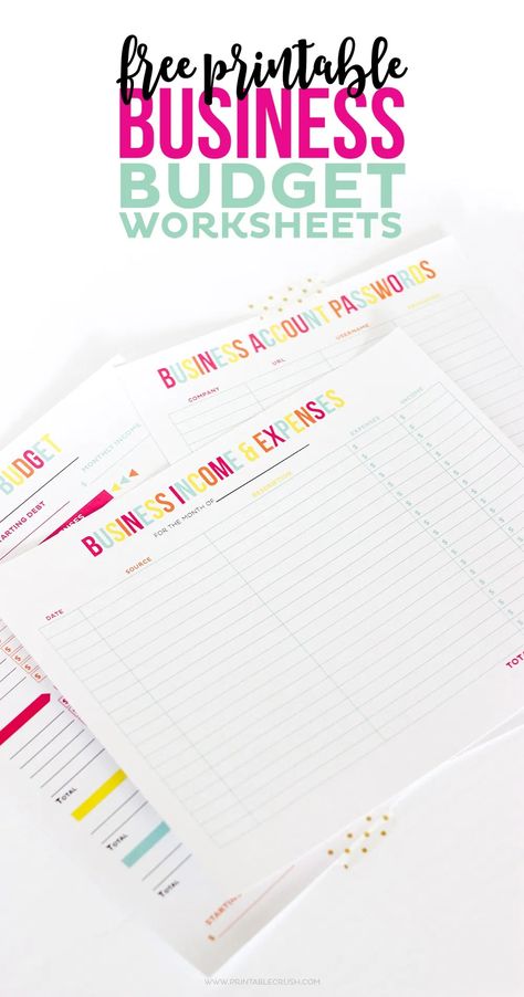 FREE Printable Business Budget Worksheets printableramadanplanner #hourlyplanner👊. Free Business Printables, Business Planner Printables, Small Business Expenses, Business Expense Tracker, Budget Worksheets, Baddies Outfits, Expense Tracker Printable, Organizing Printables, Business Tracker