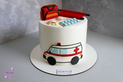 Sos cake, ambulancecake,nita,nitasweets, کیک نیتا Ambulance Cake, Ambulance, Cake Designs, Instagram Profile, Cake, On Instagram, Instagram