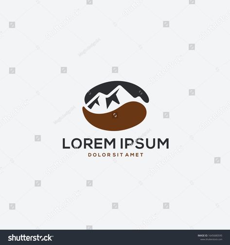 Mountain Coffee Logo, Mountain Logo Design, Coffee Logos, Mountains Logo, Zoo Logo, Coffee Project, Mountain Logo, Graffiti Logo, Mountain Coffee