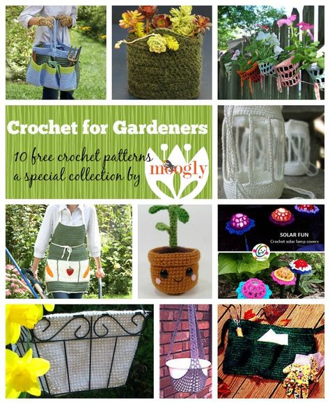 Crochet for Gardeners! 10 free #crochet patterns in a special collection from @mooglyblog 70 Crochet, Free Mandala Crochet Patterns, Crochet Garden, Starting Seeds, Fiber Crafts, Crochet Mandala Pattern, Needle Crafts, Crochet Things, Crochet Mandala