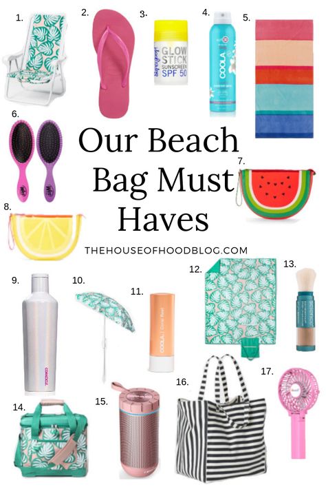 Our beach bag must haves! We head to the beach weekly and have our favorite tried and true beach must haves in a round up! #beachbag #beachtrip #momstyle #beach #summer #summerstyle Holiday Must Haves Summer, Beach Vacation Goodie Bags For Adults, Beach Bag Must Haves, What To Put In A Beach Bag, Beach Nessesities, Beach Bag Packing List, Beach Bag Organization, What To Put In Your Beach Bag, Beach Must Haves For Women