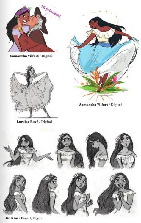 Astethic Drawings, Isabella Madrigal, Encanto Fanart, Isabela Madrigal, Familia Madrigal, Disney Theory, Disney Crossovers, Character Model Sheet, Disney Images