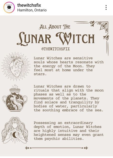 Skyclad Witchcraft, What Is A Lunar Witch, Moon Spells Witchcraft, Lunar Witch Aesthetic, Nocturnal Witch, Moon Witch Aesthetic, Lunar Witchcraft, Luna Witch, Witch Info