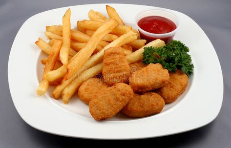 Chicken Nuggets Meal, Fries Chicken, Food Infographic, Salty Foods, Snap Food, Chicken Nuggets, Food Plating, Food Illustrations, French Fries