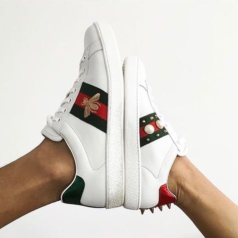 His and hers.  #GUCCICOMMUNITY Gucci Outfit, Sneakers Gucci, Gucci T Shirt, Gucci Outfits, Gucci Sneakers, Sneakers Addict, Gucci Fashion, Black Socks, Lifestyle Magazine