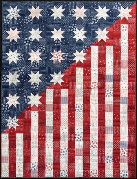 April 2021 | Lisa Bongean’s Web Blog Freedom Quilt, American Flag Quilt, American Flag Crafts, Patriotic Projects, Fabric Panel Quilts, Flag Quilt, Red Stars, Patriotic Quilts, Quilt Of Valor