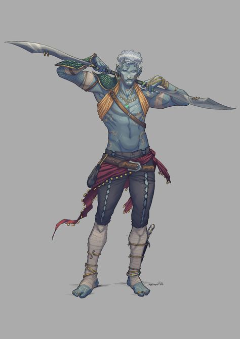 Mermaid Outfit Aesthetic Male, Humanoid Races Concept Art, Air Genasi Paladin, Aquatic Elf Male, Genasi Dnd, Water Genasi, Sea Elf, Npc Ideas, D D Races