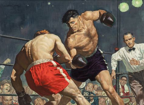 Boxing Ring, Boxing Posters, Pulp Art, Dynamic Poses, Action Poses, Anatomy Art, 영감을 주는 캐릭터, Art Reference Photos, Art Reference Poses