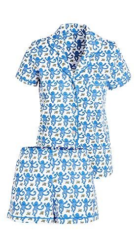 Ryane Roy's Amazon Page Roller Rabbit Monkey, Blue Wishlist, Preppy Pajamas, Preppy Pjs, Preppy Wishlist, Polo Set, Cotton Pajama Shorts, Aesthetic Hoodies, Blue Monkey