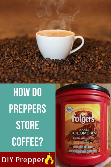 Canning Coffee, Storing Coffee, Nescafe Coffee, Folgers Coffee, Home Canning Recipes, Canning Food, Coffee Stock, Frozen Coffee, Survival Stuff