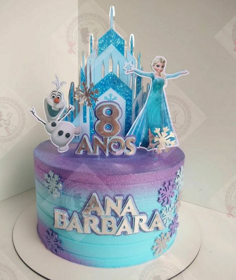 Pastel Frozen, Bolo Frozen, Winter Wonderland Birthday, Frozen Birthday, Lavender Blue, Kids Cake, 1st Birthday Parties, Winter Wonderland, 1st Birthday