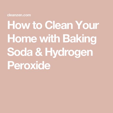 How to Clean Your Home with Baking Soda & Hydrogen Peroxide Hydrogen Peroxide And Baking Soda, Peroxide And Baking Soda, Baking Soda Hydrogen Peroxide, Cleaning With Hydrogen Peroxide, Laundry Stain Remover, Baking Soda Cleaning, Laundry Stains, Women Health Care, Baking Soda Uses