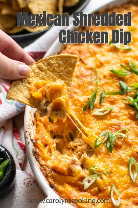 Shredded Chicken Dip, Instant Pot Buffalo Chicken, Little Sunny Kitchen, Mexican Shredded Chicken, Sunny Kitchen, Chicken Dip, Buffalo Chicken Dip, Buffalo Chicken, Shredded Chicken