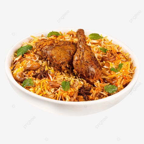 Chicken Biryani Images, Chicken Biryani Photography, Biryani Photography, Rice Png, Ux Design Template, Home Desserts, Biryani Rice, Dum Biryani, Fast Food Items