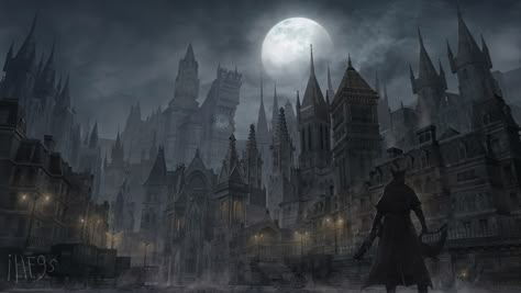 Amygdala Bloodborne, Astral Clocktower, Concept Landscape, Dark Souls 2, Bloodborne Art, Demon Souls, Dark Souls 3, Bloodborne, Soul Art