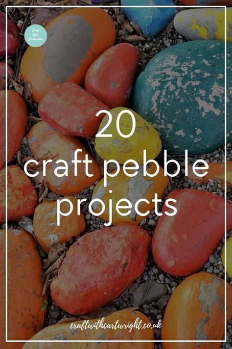 20 projects with craft pebbles - Craft with Cartwright Pebbles Painting Ideas, Small Stones Crafts, River Rock Crafts Ideas, Pebble Rock Art Ideas, Beach Rock Crafts Ideas, Pebble Craft Ideas, Beach Rocks Crafts Diy, Crafts With Pebbles, Crafts With Rocks And Stones