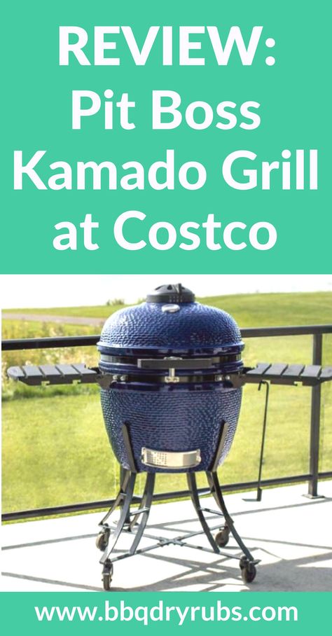 Review Pit Boss Kamado Grill at Costco. Danson makes the 24 inch Pit Boss Kamado grill which is available at Costco at a very reasonable price.  Let’s take at look at the Pit Boss Kamado and see if it is right for you. #pitbossreview #pitbossgrill #bestbbq #bestgrill #whichgrill #bbqreview Pit Boss Smoker, Pit Boss Pellet Grill, Egg Bbq, Green Egg Bbq, Kamado Grills, Barbecue Smoker, Best Charcoal Grill, Ceramic Grill, Kamado Grill