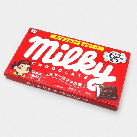 Milky Chocolate, Peko Chan, Japanese Chocolate, Chocolate Packaging, Chocolate Candy, Milk Chocolate, Creamy White, Chocolate Bar, Cocoa Butter