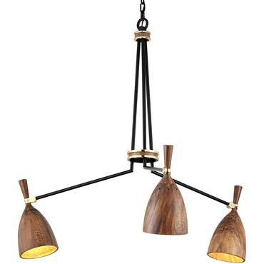 Utopia Chandelier | Corbett Lighting at Lightology Sculptural Light, Corbett Lighting, 3 Light Chandelier, Wood Shades, Beautiful Lighting, Black Chandelier, Chandelier Ceiling Lights, Led Chandelier, Modern Chandelier