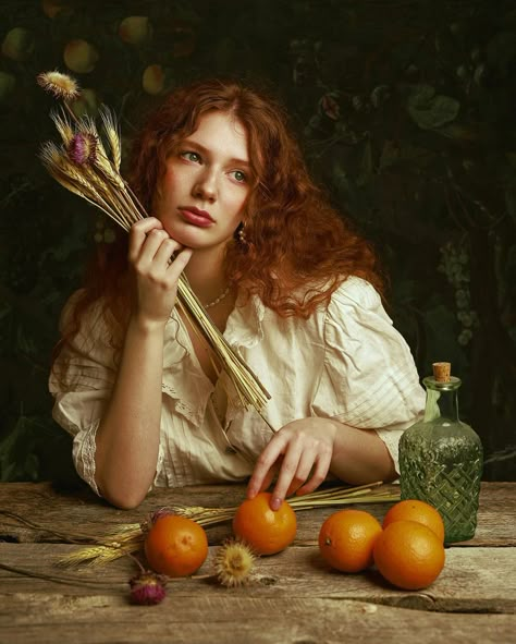 Classical Portrait Photography, Classic Portrait Photography, Old Masters Paintings Portraits, Art Inspiration Photography, Old Masters Paintings, Irene Rudnyk, Rembrandt Portrait, Fruit Shoot, Reference Photos For Artists