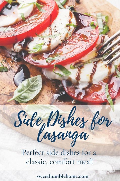 Lasagna For Christmas Dinner, Lasagna Party Ideas, Lasagne Dinner Party Ideas, Lasagna Buffet Ideas, Lasagne Side Dishes, What To Serve With Lasagna Dinners, Lasagna Meals Sides Dishes, Sides With Lasagna Dinner, Lasagna Dinner Sides