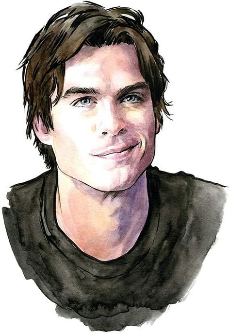 Amazon.com: A89 Ian Somerhalder Poster // Damon Salvatore Vampire Diaries Poster // Wall Art Portrait // Home Decor // Gift (8x10): Posters & Prints