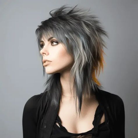 Mullet Haircuts, Shaggy Haircut, Rocker Hair, Wolf Haircut, Haircuts For Medium Length Hair, Textured Layers, Layered Haircuts For Medium Hair, Edgy Haircuts, Choppy Hair