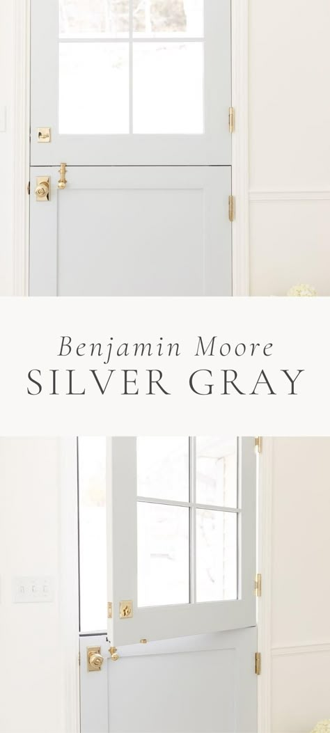 Benjamin Moore Silver Gray is another favorite blue gray paint color to consider. This is a soft, pastel blue shade with gray undertones – perfect for so many areas of your home! Porcelain Glaze Benjamin Moore, Bm Silver Marlin, Benjamin Moore Classic Gray Living Room, Stonington Gray Benjamin Moore Exterior, Marilyn's Dress Benjamin Moore, Benjamin Moore Silver Gray, Templeton Gray, Benjamin Moore Paint Colors Gray, Silver Grey Paint