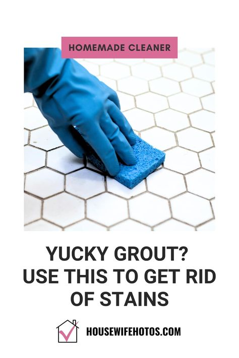 How To Clean Shower Grout, Clean Shower Grout, Diy Grout Cleaner, How To Clean Grout, Homemade Grout Cleaner, Shower Grout, Daily Shower Spray, Grout Stain, Clean Grout