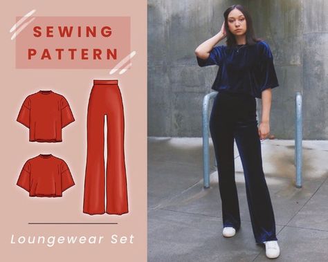 Diy Vetement, Couture Mode, Set Patterns, Creation Couture, Diy Sewing Clothes, How To Make Clothes, Sewing Box, Diy Couture, Loungewear Set