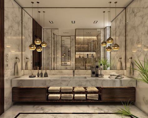 Casas Country, Bathrooms Luxury, Luxury Bathroom Master Baths, Modern Luxury Bathroom, Washroom Decor, تصميم داخلي فاخر, Bathroom Inspiration Modern, Bathroom Decor Luxury, Washroom Design