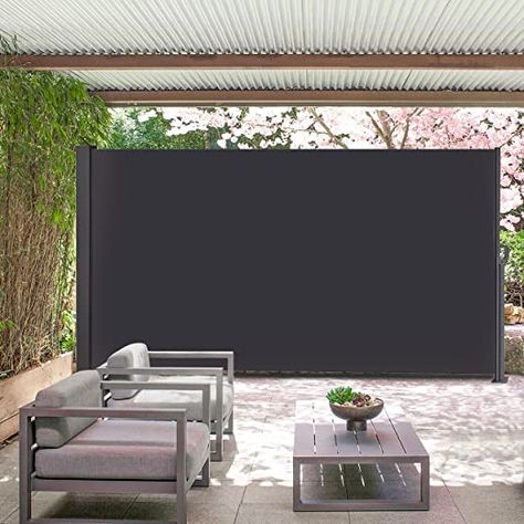 Amazon.com: REKOOP 140” x 72” Retractable Side Awning,Waterproof & UV-Resistant,Folding Privacy Screen Room Divider Roll Up Balcony, Gray : Automotive Retractable Privacy Screen Outdoor, Movable Privacy Screen Outdoor, Automatic Patio Screens, Courtyard Roof, Retractable Patio Screens, Patio Privacy Screen Curtains & Drapes, Outdoor Privacy Panels, Outdoor Projector Screen, Folding Privacy Screen