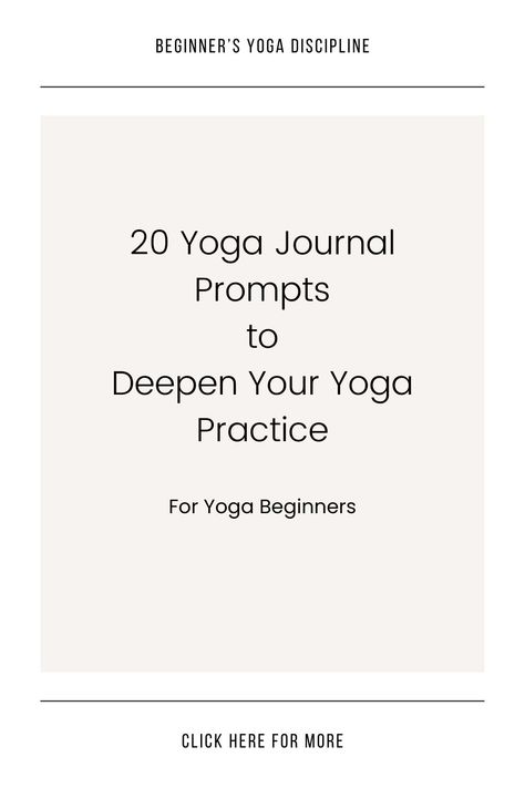 Keeping a yoga journal is by no means an easy feat but it is a fantastic way to help you get started with Yoga. We all need a little inspiration here and there. This post provides 20 yoga journal prompts to help you develop your own yoga journal that works for you and helps you to get clarity on the benefits of yoga as it applies to you. Yoga Journal Ideas, Yoga Journal Prompts, Vinyasa Yoga Poses, Opening Yoga Class Script, Beginner Yoga Class Plan, Yoga Class Closing Words, Yoga History, All Yoga Poses, Yoga Progress