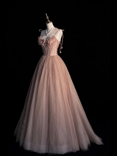 Gown Debut, Debut Gown, Yule Ball Dress, Debut Gowns, Tulle Applique, Senior Prom Dresses, Korean Fashion Dress, Long Prom Dresses, Pretty Prom Dresses