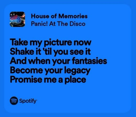 House Of Memories Song Lyrics, House Of Memories Song, House Of Memories Lyrics, 80s Song Lyrics, 80s Lyrics, Brendan Urie, Panic At The Disco Lyrics, House Of Memories, Iphone Setup