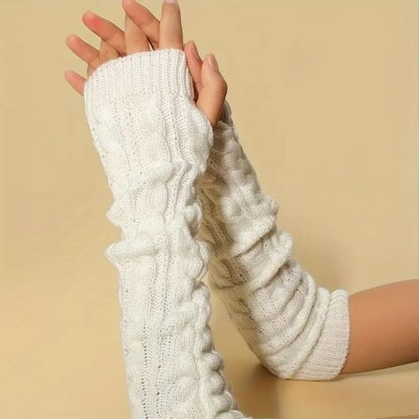 Gloves Aesthetic, Crochet Arm Warmers, Long Fingerless Gloves, Cold Weather Gloves, Crochet Fingerless Gloves, Fingerless Gloves Knitted, Long Gloves, Wrist Warmers, Knitted Gloves