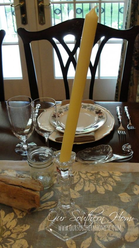 Diy Taper Candlestick Holders, Taper Candle Centerpiece Dining Room, Decorating With Taper Candles, How To Style Candlesticks, Decorate With Candlesticks, Candle Stick Decor Ideas Dining Table, Candle Centerpieces Dining Room, Decorating With Candlesticks, Dining Room Table Candles