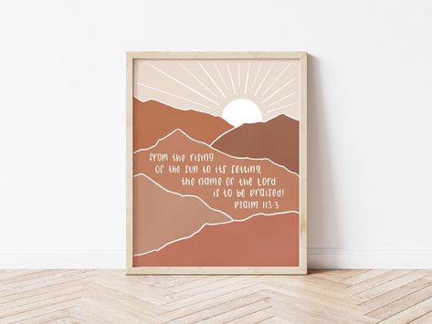 Christian Things To Paint, Christian Painting Ideas On Canvas, Verse Paintings, Bible Verse Graphic, Christian Canvas Art, Paint Inspo, Christian Board, Sunrise Landscape, Bible Ideas