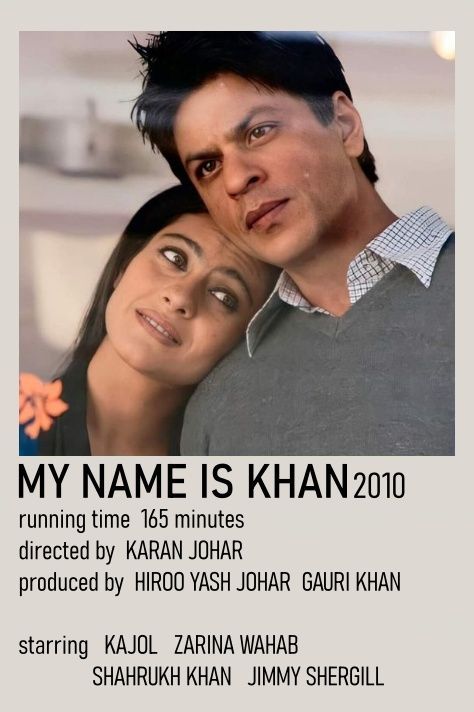 My Name Is Khan Poster, Srk Movies Posters, My Name Is Khan Aesthetic, Indian Movies Poster, Srk Posters, My Name Is Khan Movie, Bollywood Movies Poster, Bollywood Movies To Watch List, Indian Movie Posters