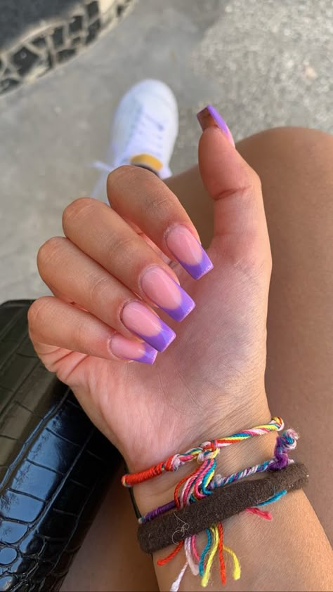 Nails To Do At Home, Neon Acrylic Nails, Purple Prom, Blush Nails, Nail Sets, Pretty Acrylic Nails, Cute Acrylic Nails, Cute Nail, Nails Inspo