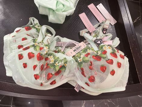 Strawberry Bra, Bra Collection, Bra Sets, Cute Bras, Special Girl, Lingerie Outfits, Strawberry Jam, Feminine Energy, Work Attire