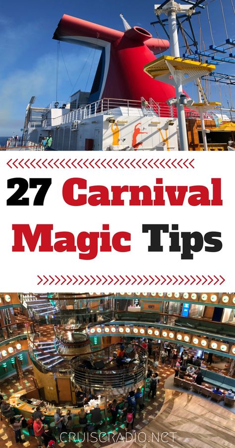 Whether you’re taking a cruise on the Carnival Magic for the first time or the 20th, we offer up tips to make your trip the best it can possibly be! Carnival Cruise Magic, Cruise Spa, Carnival Cruise Tips, Carnival Magic, Carnival Cruise Ships, Cruise Pictures, Cruise Planning, Bahamas Cruise, Cheap Cruises