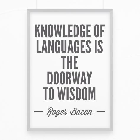 #learn #english #online #verbalplanet Learning English Quotes, Quotes About English Language, Language Motivation, Roger Bacon, Motivational Quotes In English, Study English Language, Study English, Science Quotes, Language Quotes