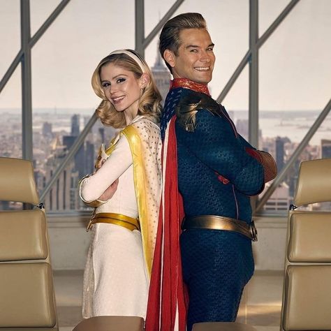 Starlight And Homelander, The Boys Costume, Homelander Costume, Homelander Cosplay, Starlight The Boys, Annie January, The Boys Homelander, Anthony Starr, The Boy Cast