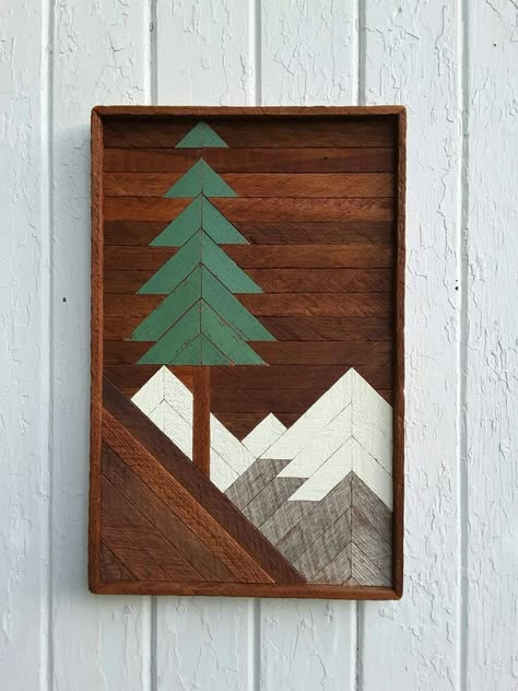 Jun 19, 2018 - This Pin was discovered by Jenn Stevenson. Discover (and save!) your own Pins on Pinterest Lath Art, Tree Scene, Reclaimed Wood Wall Art, Reclaimed Wood Projects, Soyut Sanat Tabloları, Reclaimed Wood Wall, Wood Working Gifts, Pallet Art, Wood Home Decor