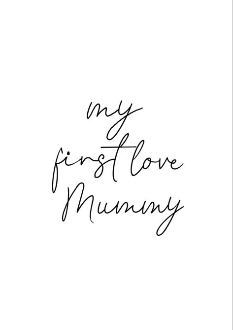 Mummy Tattoo Design, Mummy Tattoo, Mummy Quotes, Landscape Pencil Drawings, Mom Tattoo, Say Love You, Geometry Tattoo, My First Love, Creative Diy Gifts